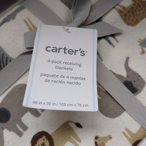 Carter's 4-Pack Receiving Blankets, NWT but marked